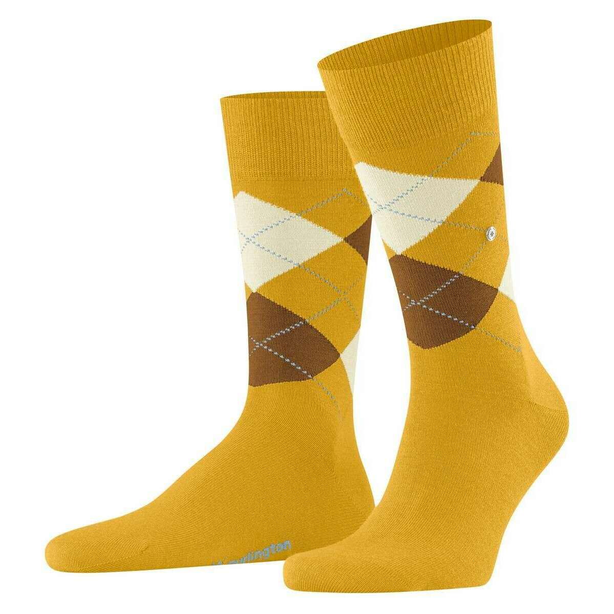 Burlington Edinburgh Socks - Curry Yellow