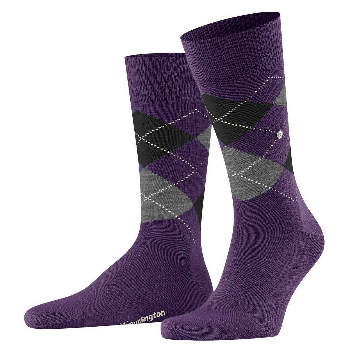 Burlington Edinburgh Socks - Wine Berry Purple