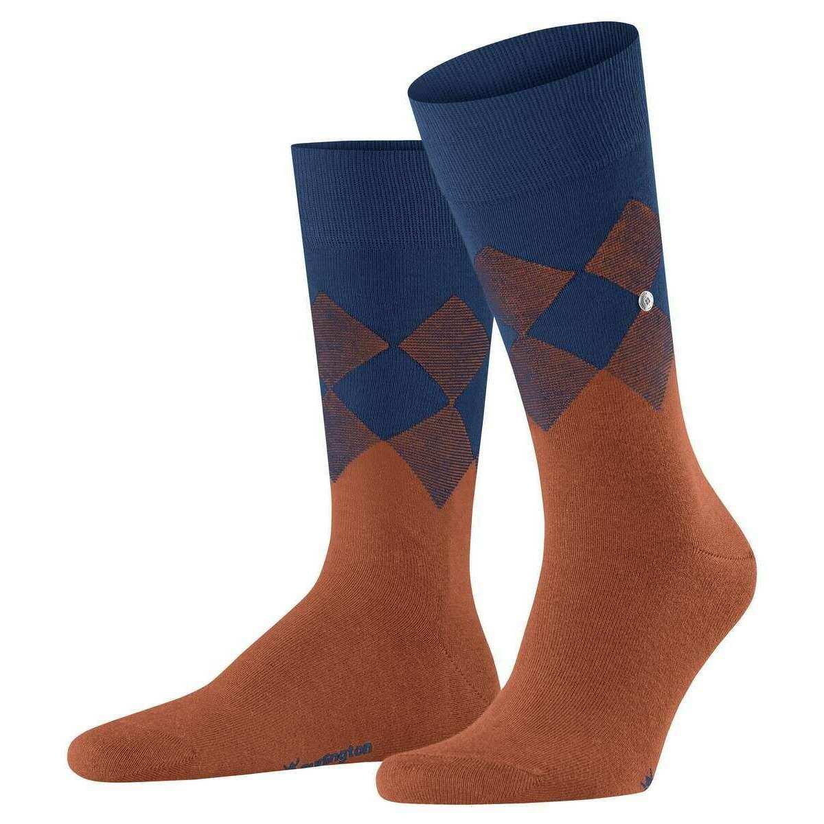 Burlington Hampstead Socks - Saddle Brown