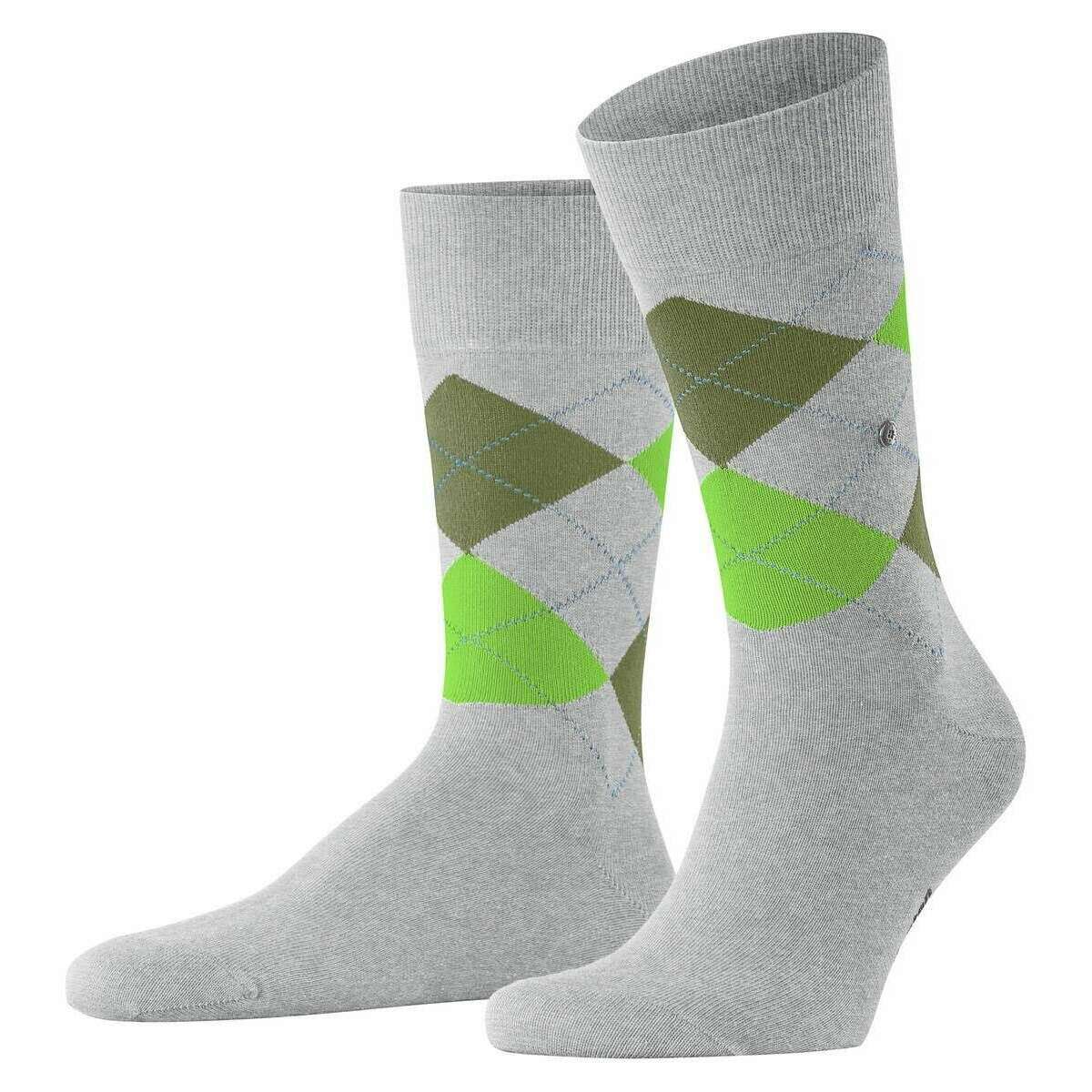 Burlington King Socks - Grey/Green