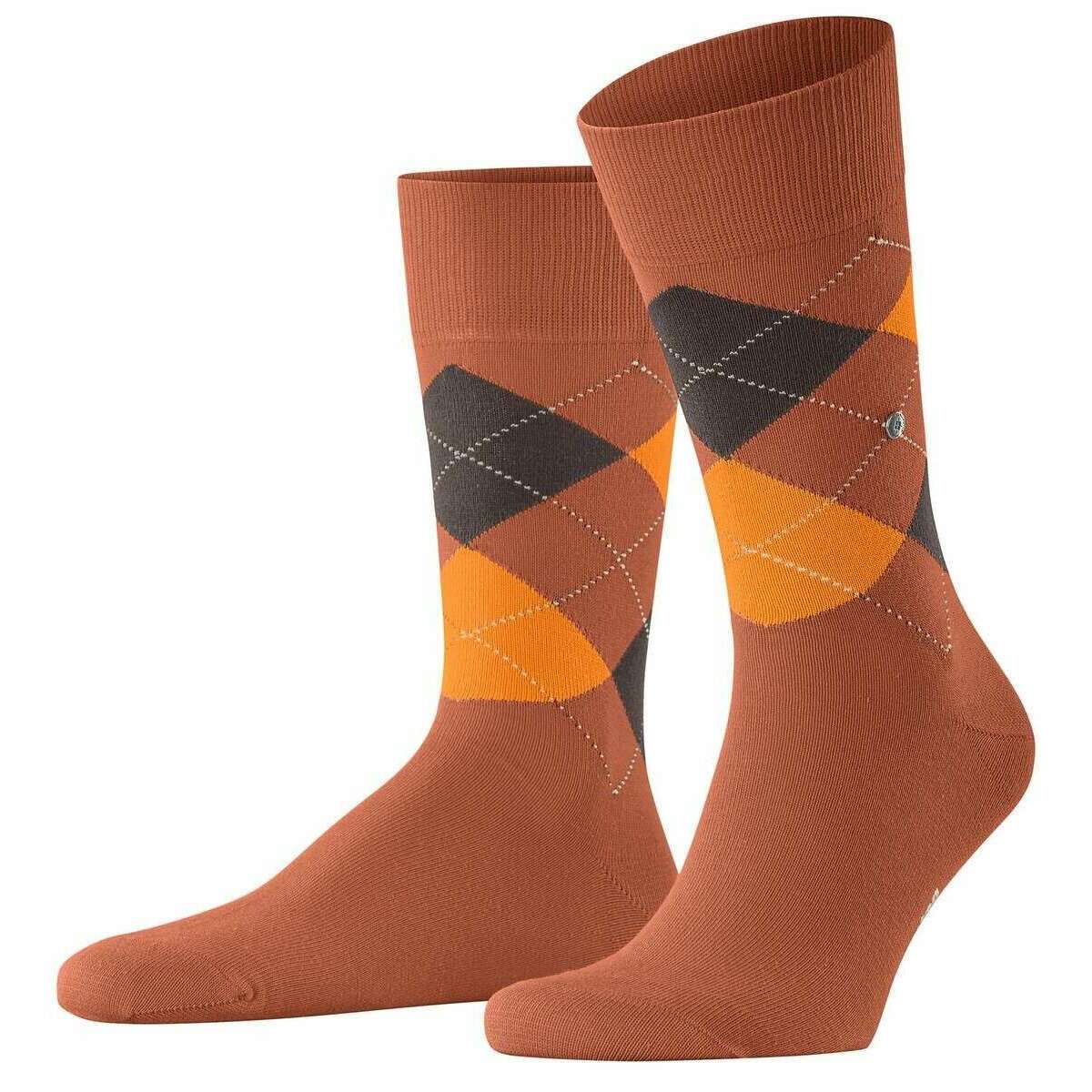 Burlington King Socks - Saddle Brown