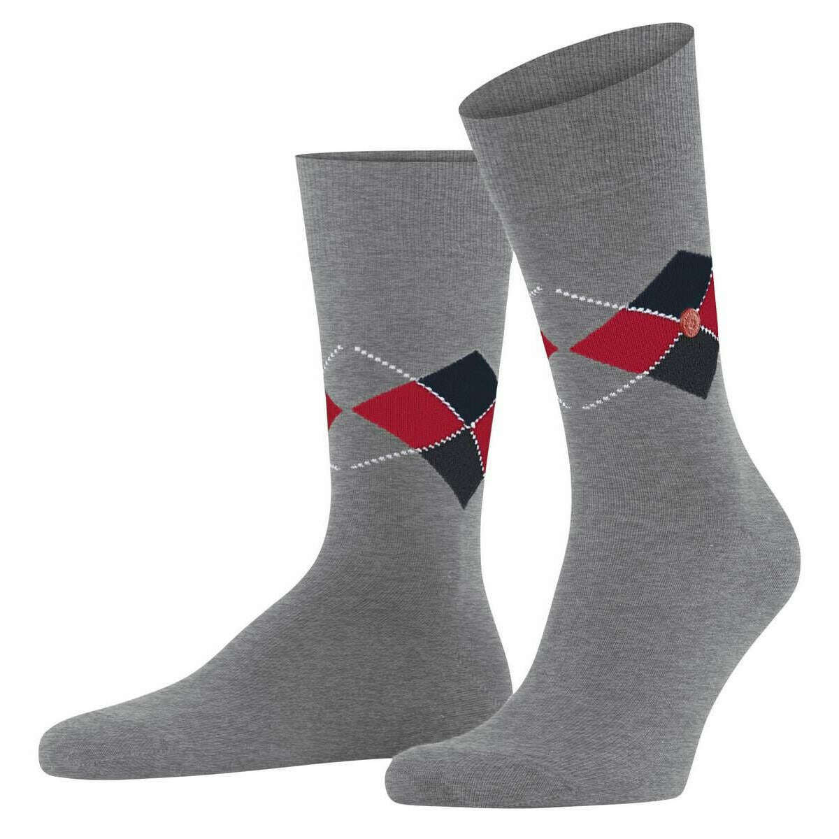 Burlington Multi King Socks - Light Grey