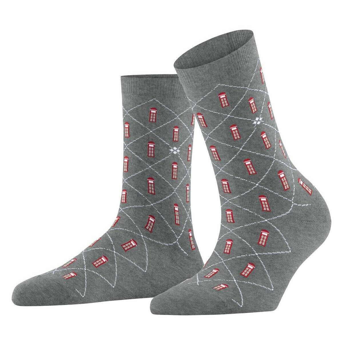 Burlington Phone Booth Socks - Light Grey