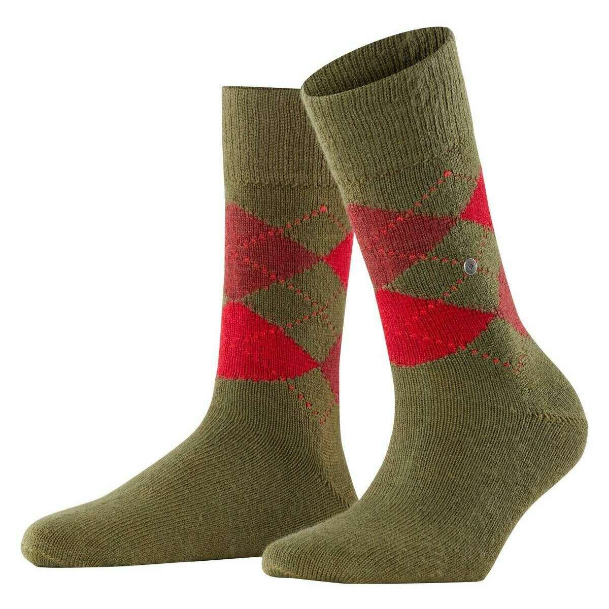 Burlington Whitby Socks - Shamrock Green/Red