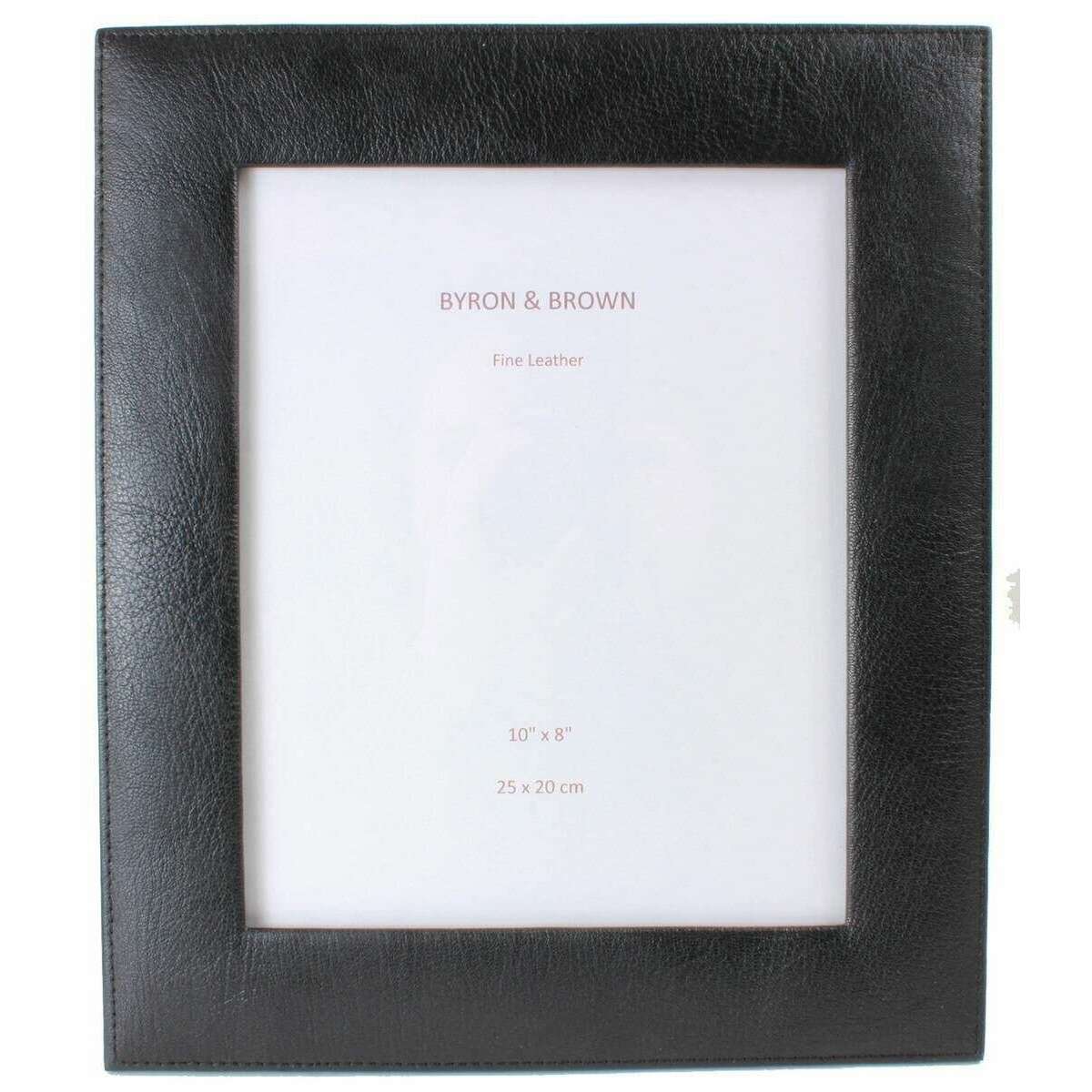 Byron and Brown Vintage Leather Photo Frame 10x8 - Black