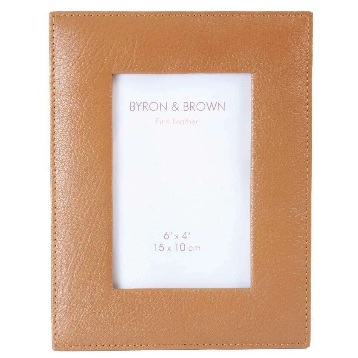 Byron and Brown Vintage Leather Photo Frame 6x4 - Tan