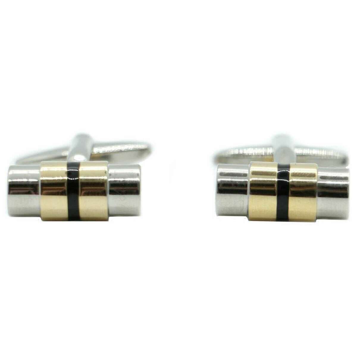 David Van Hagen Barrell Cufflinks - Silver