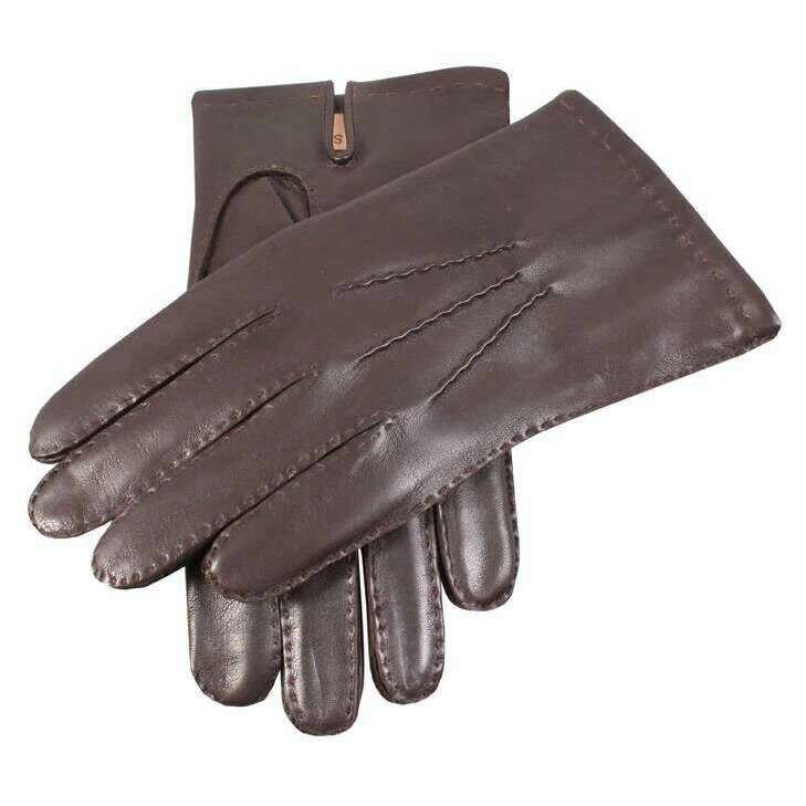 Dents Chelsea Cashmere-Lined Leather Gloves - Brown