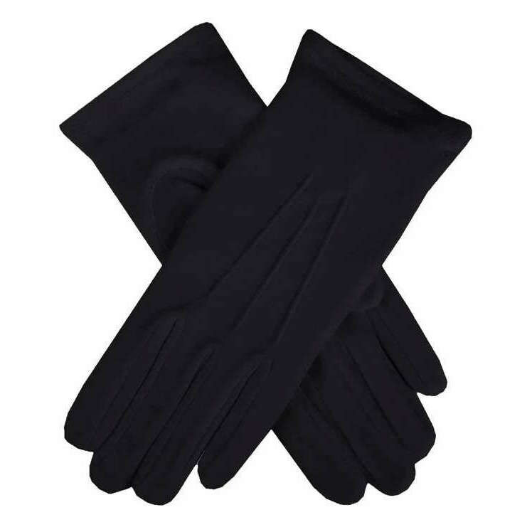 Dents Fiona Three-Point Cotton Gloves - Black