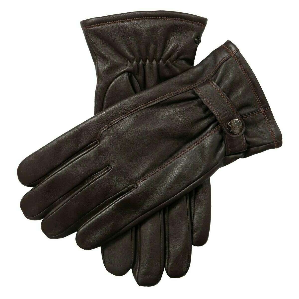 Dents Haworth Touchscreen Leather Gloves - Brown