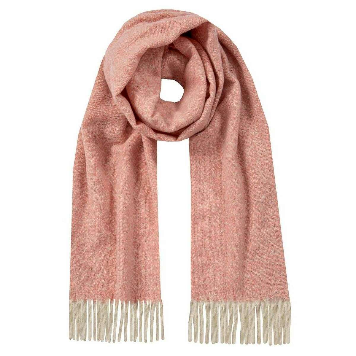 Dents Herringbone Scarf - Candy Floss Pink