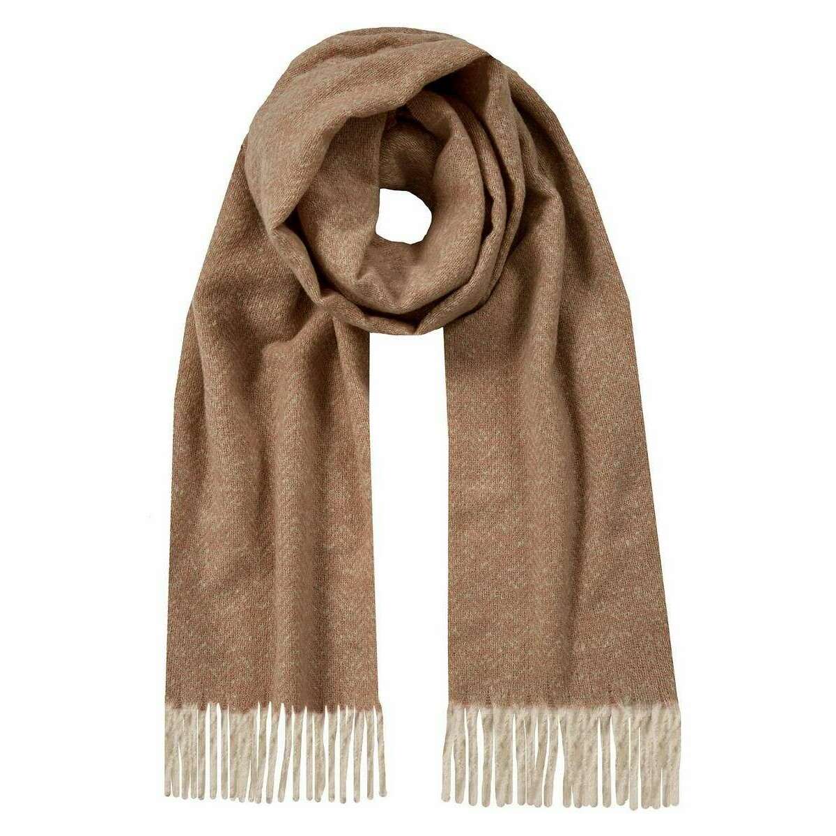 Dents Herringbone Scarf - Vole Beige