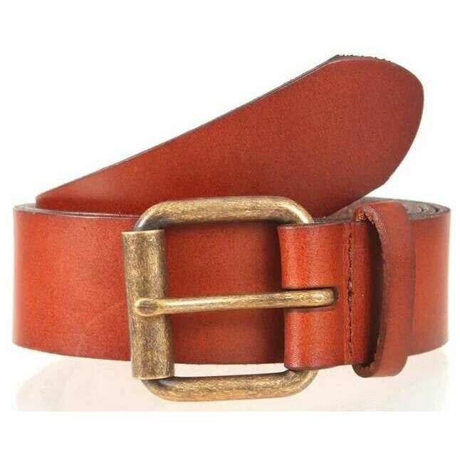 Dents Waxed Leather Belt - Tan