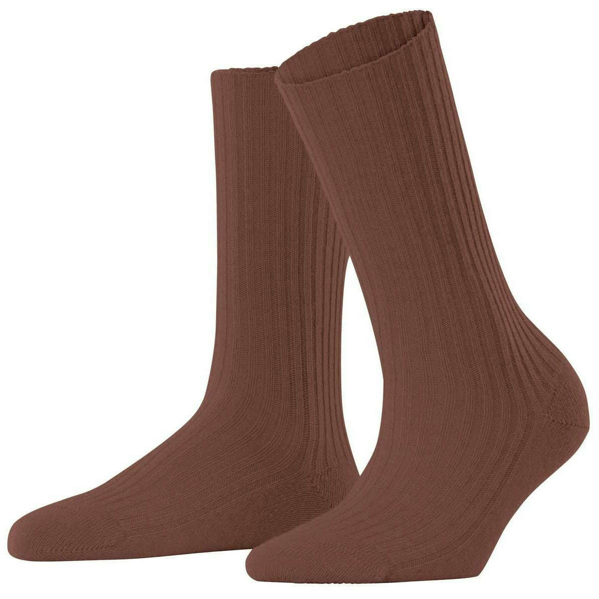 Falke Cosy Wool Boot Socks - Brandy Brown