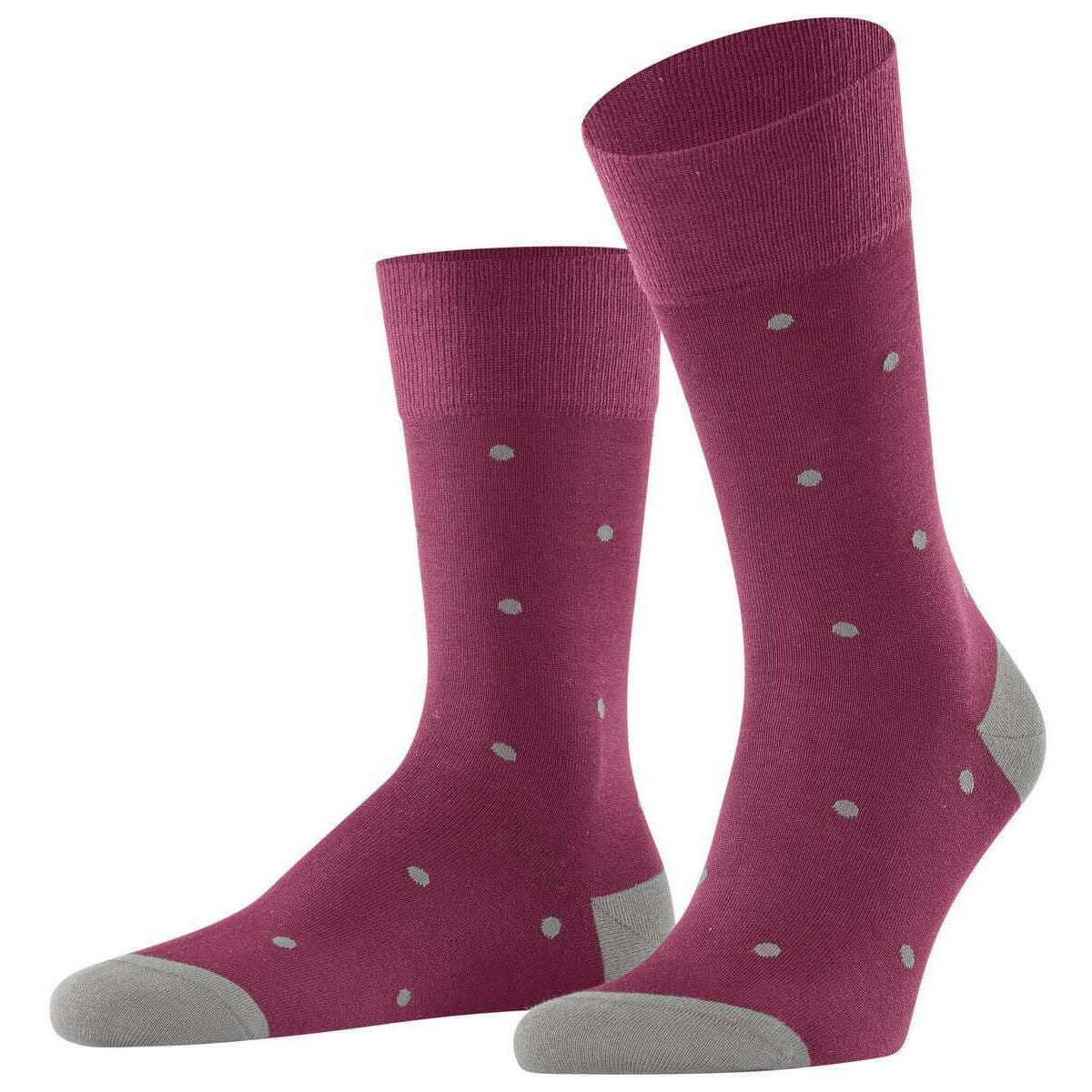 Falke Dot Socks - Red Plum