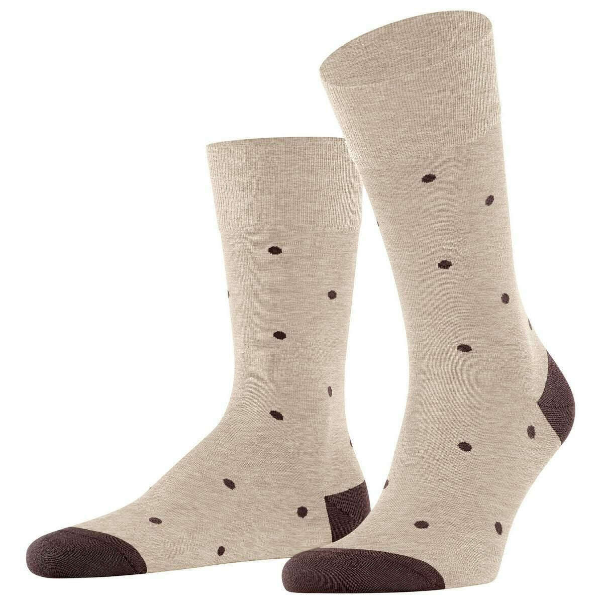 Falke Dot Socks - Taupe Mel