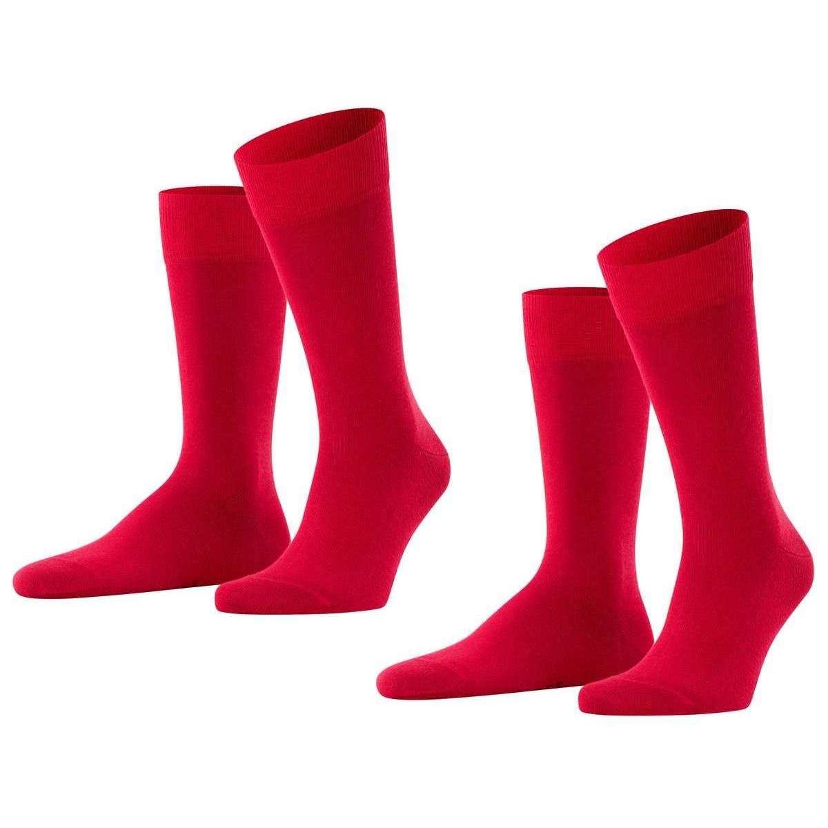Falke Happy 2 Pack Socks - Scarlet Red