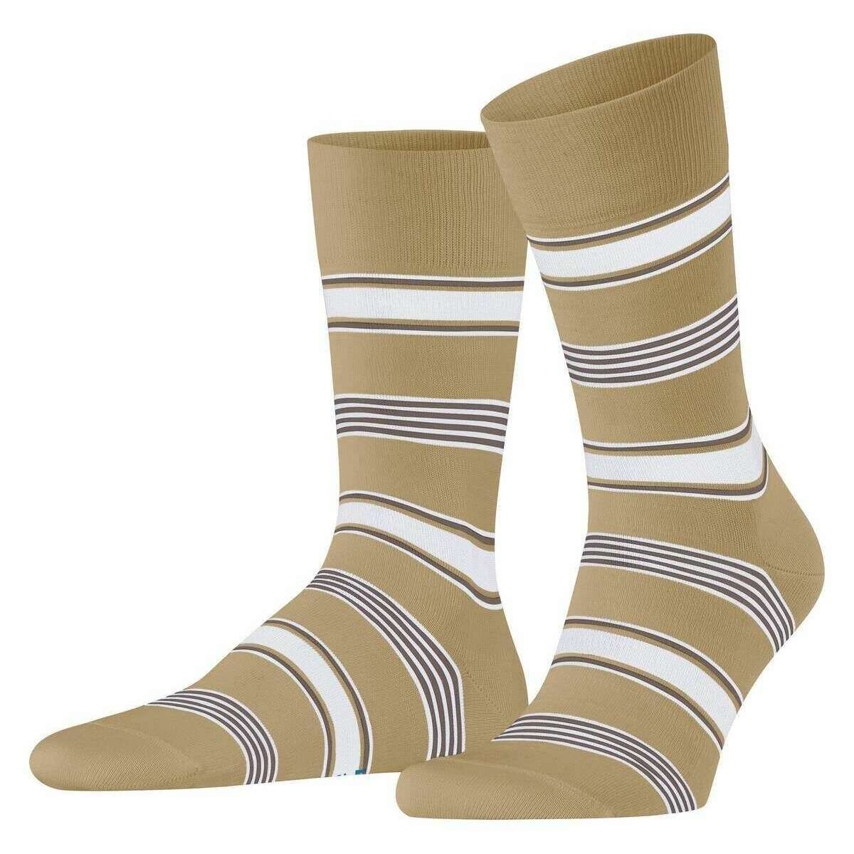 Falke Marina Stripe Socks - Jute Beige