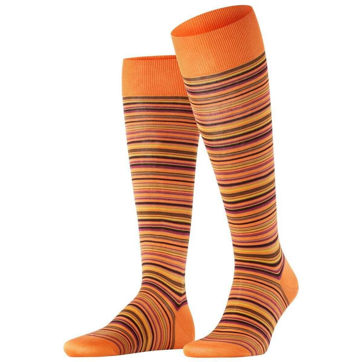 Falke Microblock Knee High Socks - Tandoori Orange