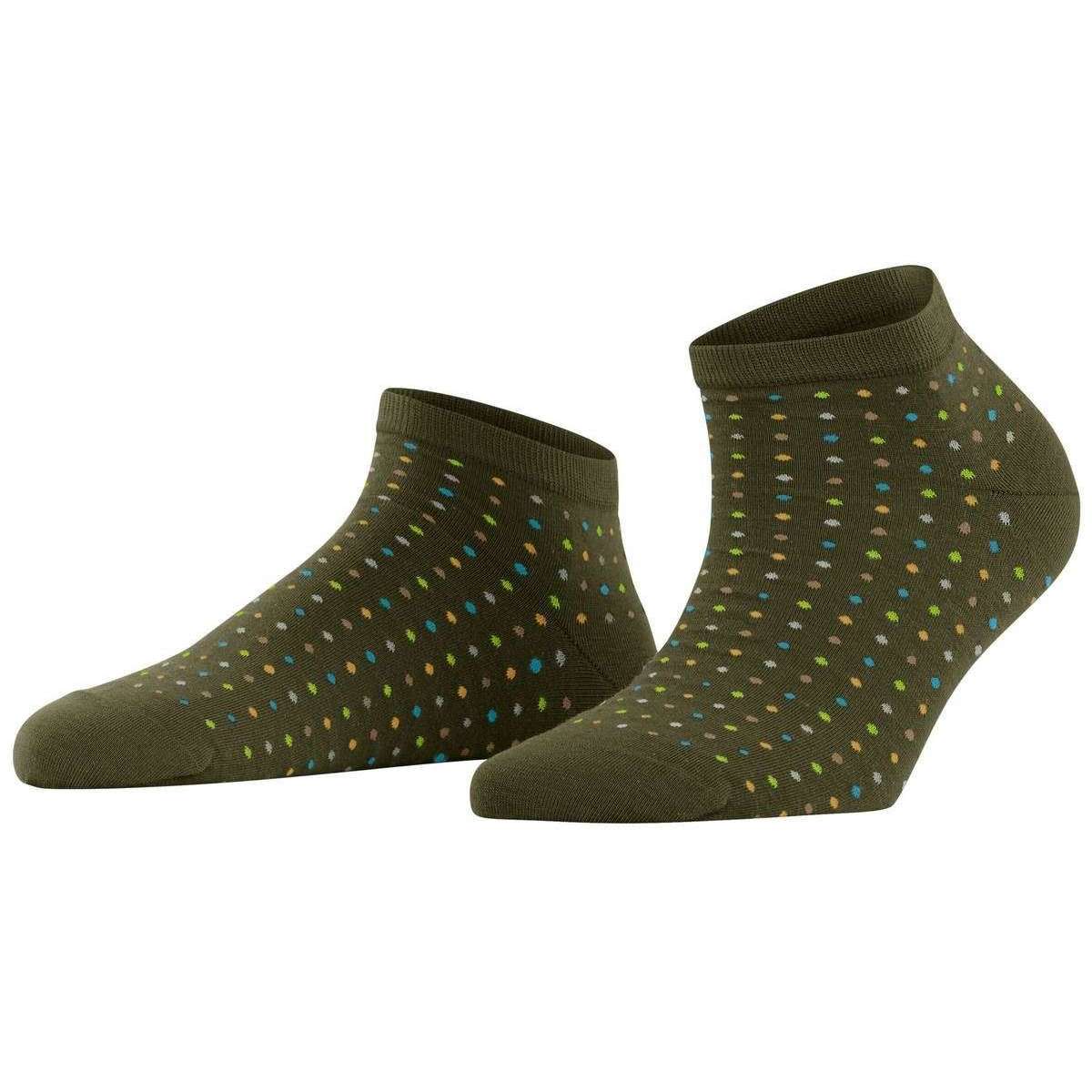 Falke Multispot Sneaker Socks - Artichoke Green