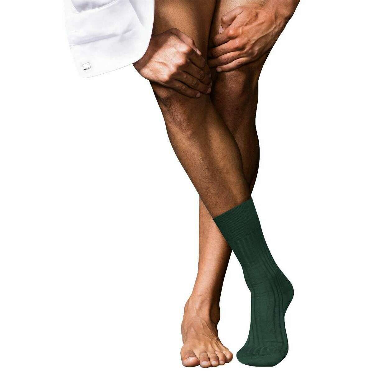 Falke No 13 Finest Piuma Cotton Socks - Hunter Green