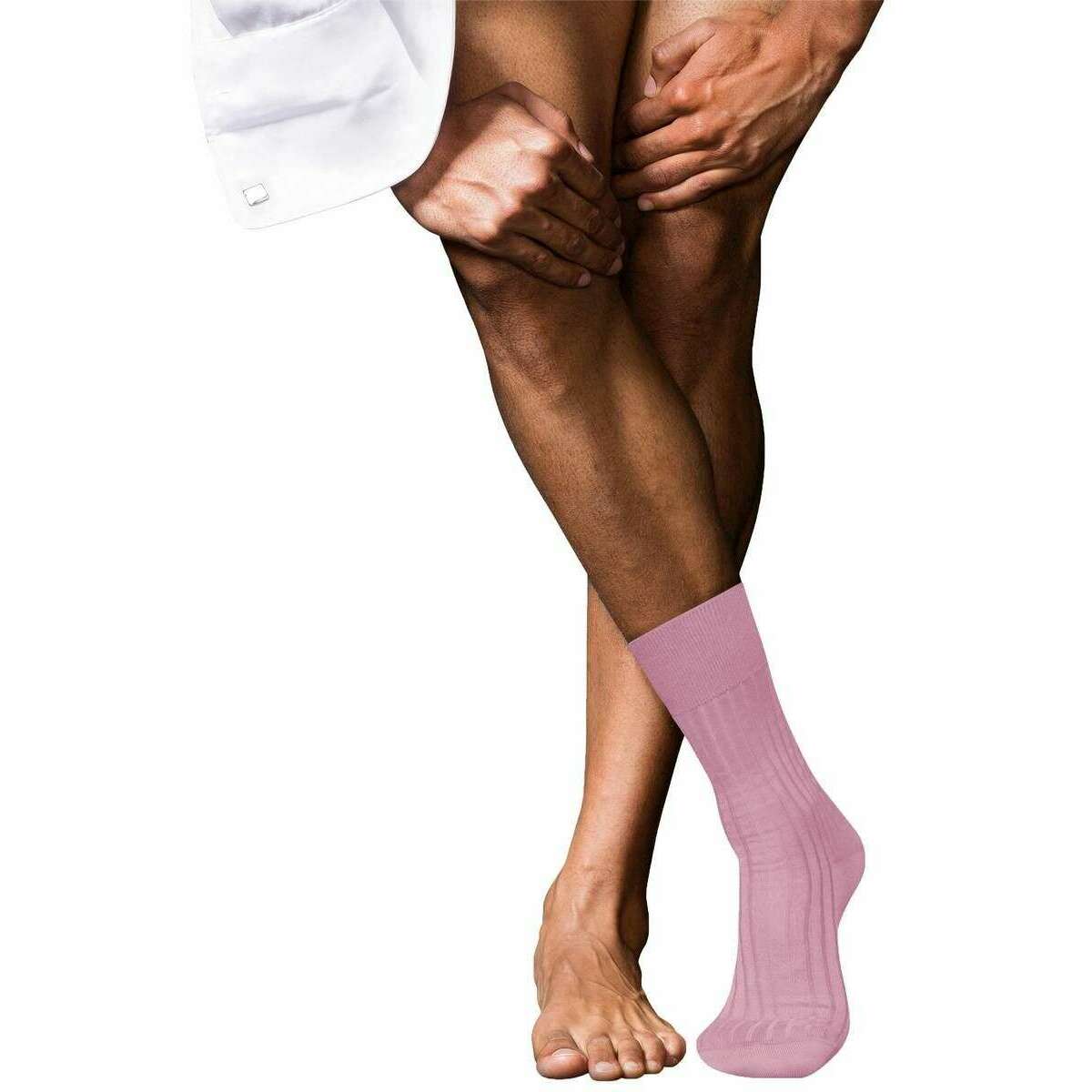 Falke No 13 Finest Piuma Cotton Socks - Light Rosa Red