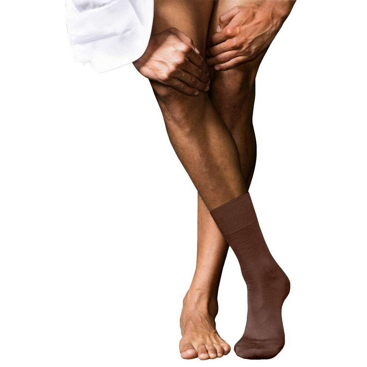 Falke No 6 Finest Merino Wool and Silk Socks - Brandy Brown