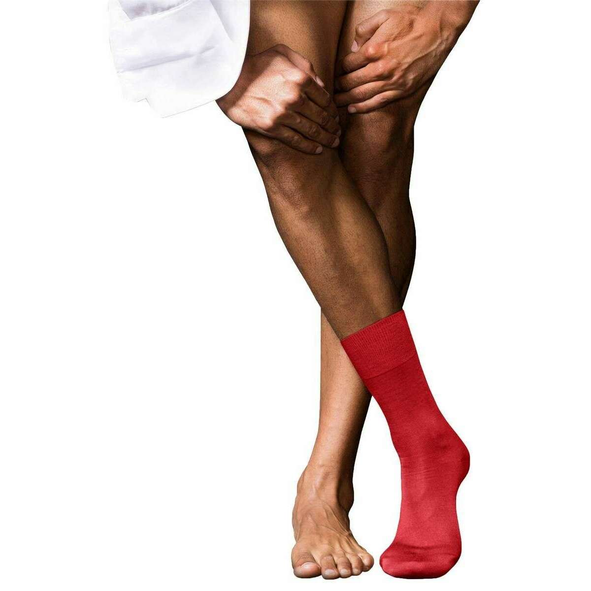 Falke No 6 Finest Merino Wool and Silk Socks - Cardinal Red