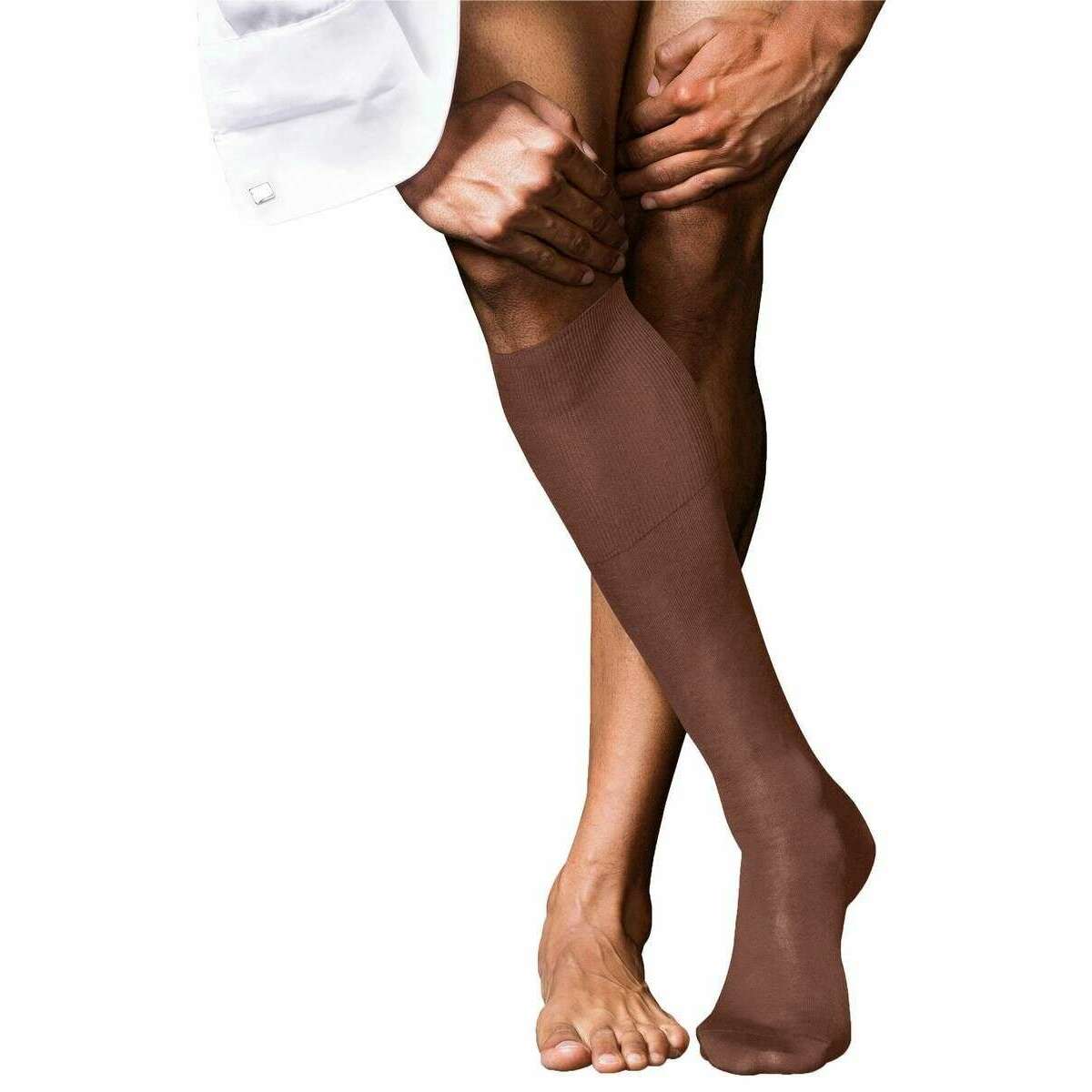 Falke No 9 Pure Fil d’Ecosse Knee High Socks - Brandy Brown