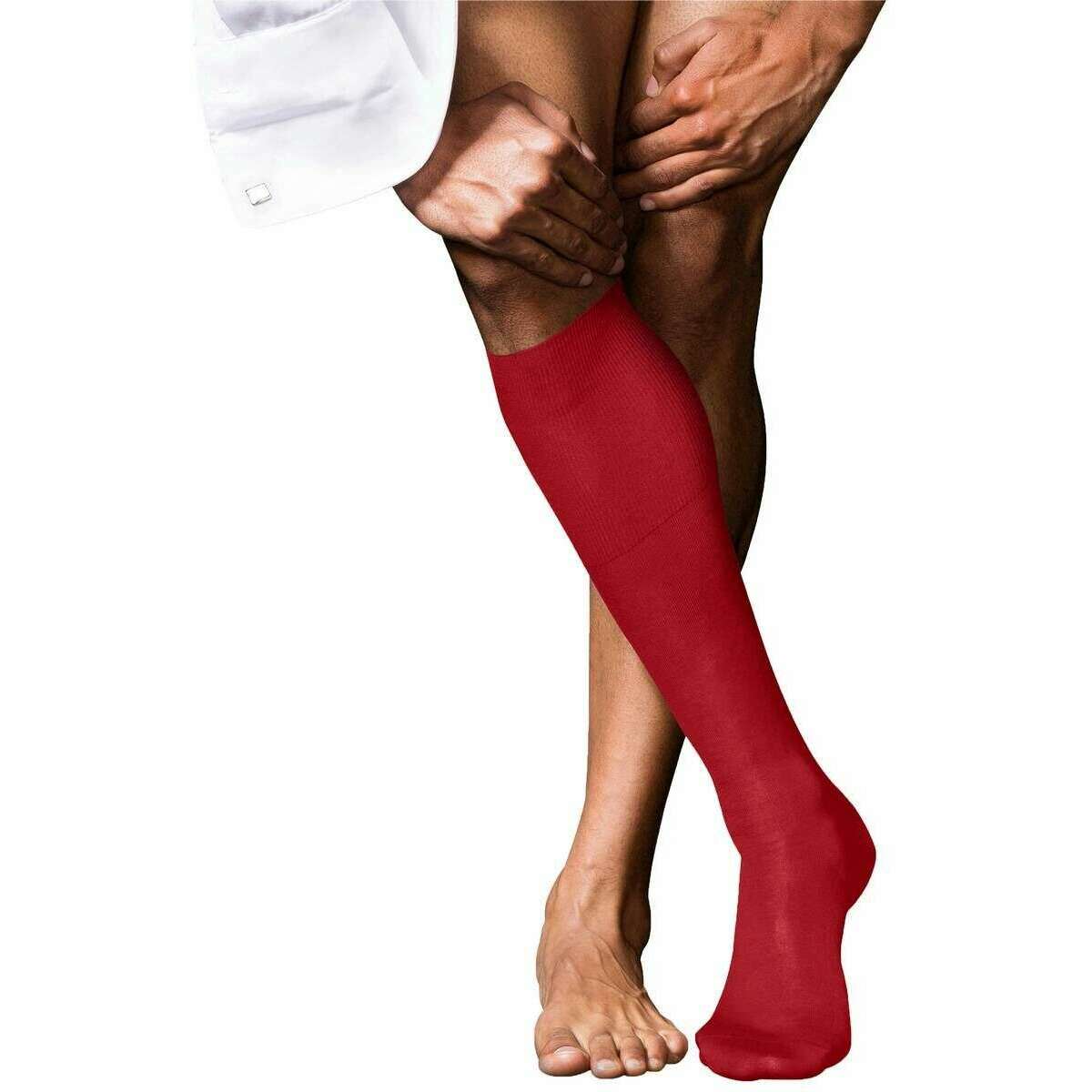 Falke No 9 Pure Fil d’Ecosse Knee High Socks - Cardinal Red