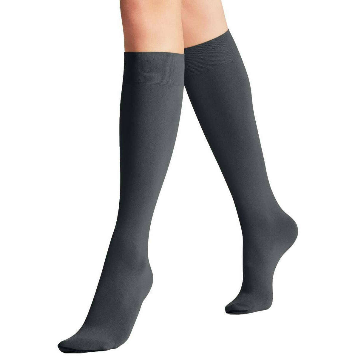 Falke Seidenglatt 40 Denier Knee High Tights - Graphite Grey