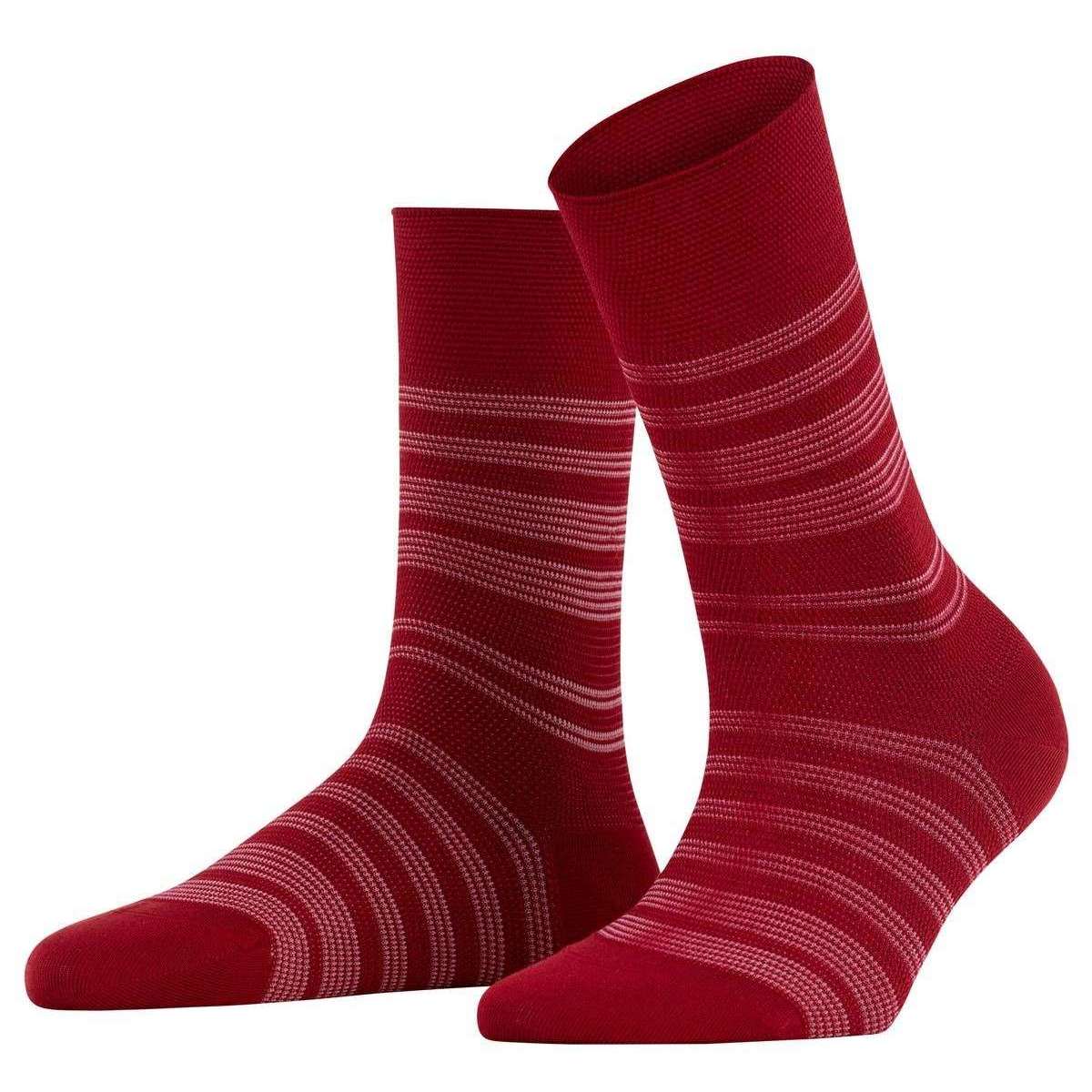 Falke Sensitive Sunset Stripe Socks - Henna Red