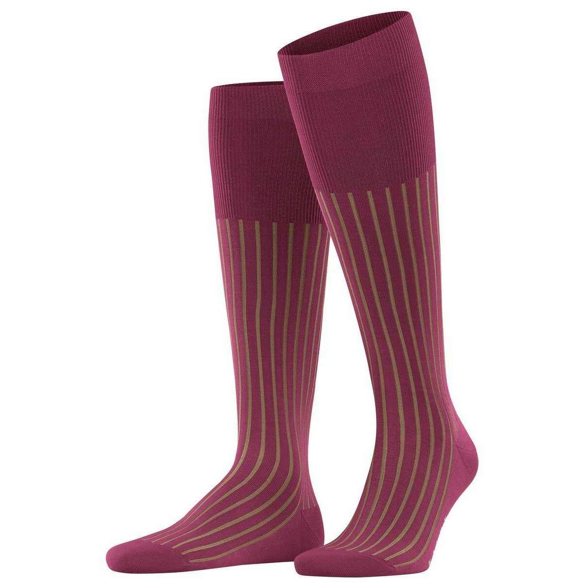 Falke Shadow Knee High Socks - Red Plum