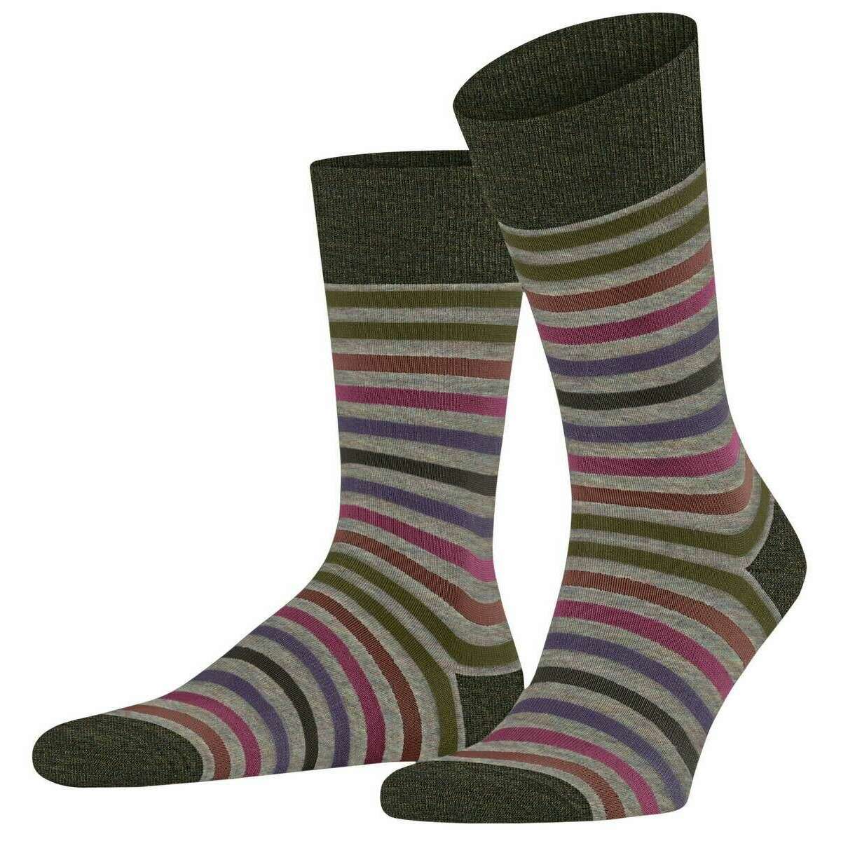 Falke Tinted Stripe Socks - Moon Mist Green