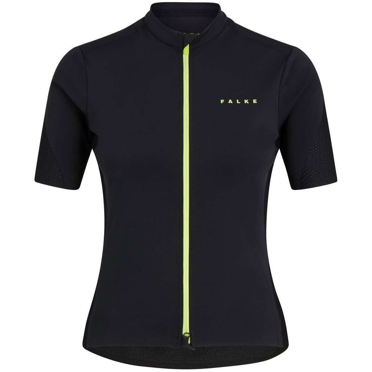 Falke Zipped Biking Jersey - Black/Green