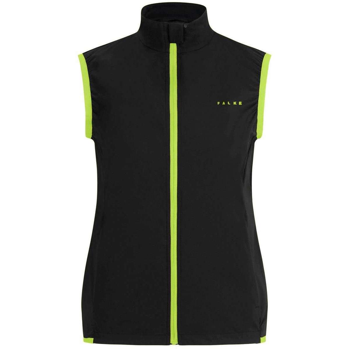 Falke Zipped Biking Waistcoat - Black/Green