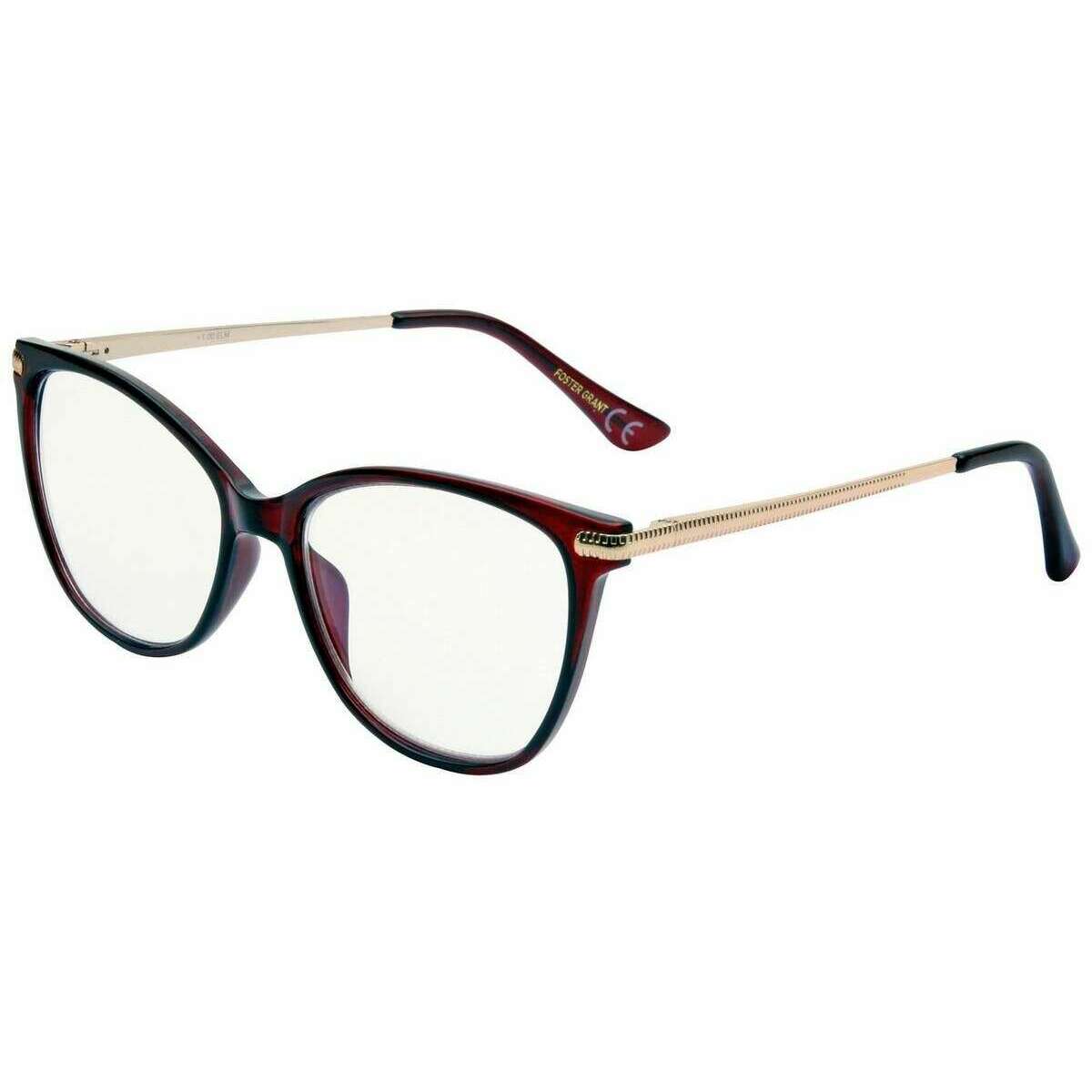 Foster Grant Elm Blue Light Tech Reading Glasses - Wine Red