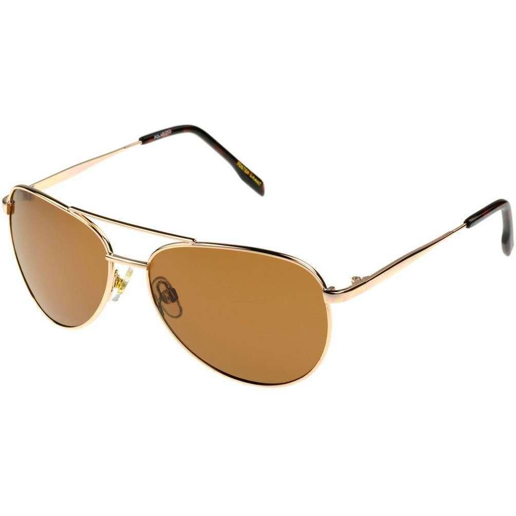 Foster Grant Polarised Metal Pilot Sunglasses - Rose Gold/Brown