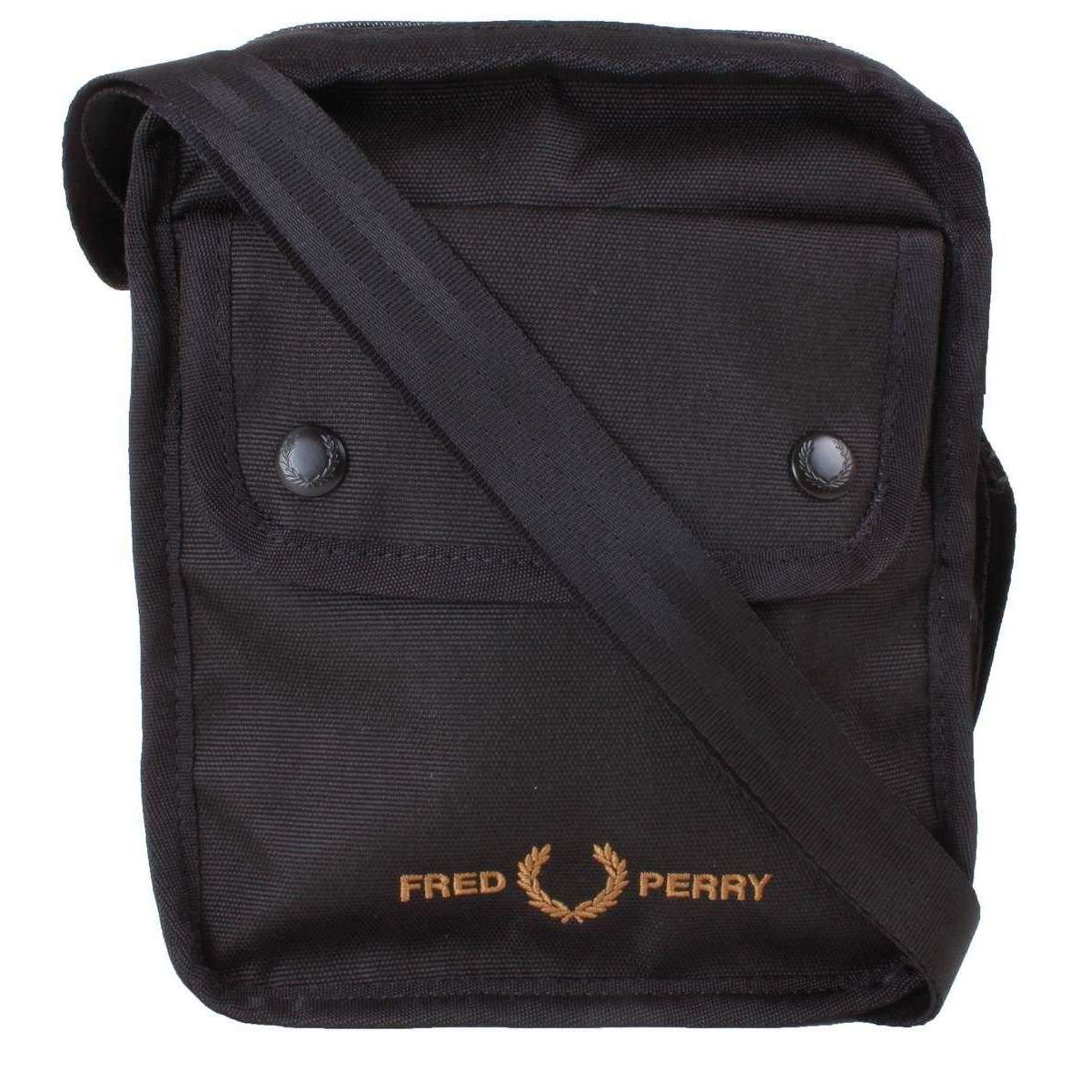 Fred Perry Branded Side Bag - Black