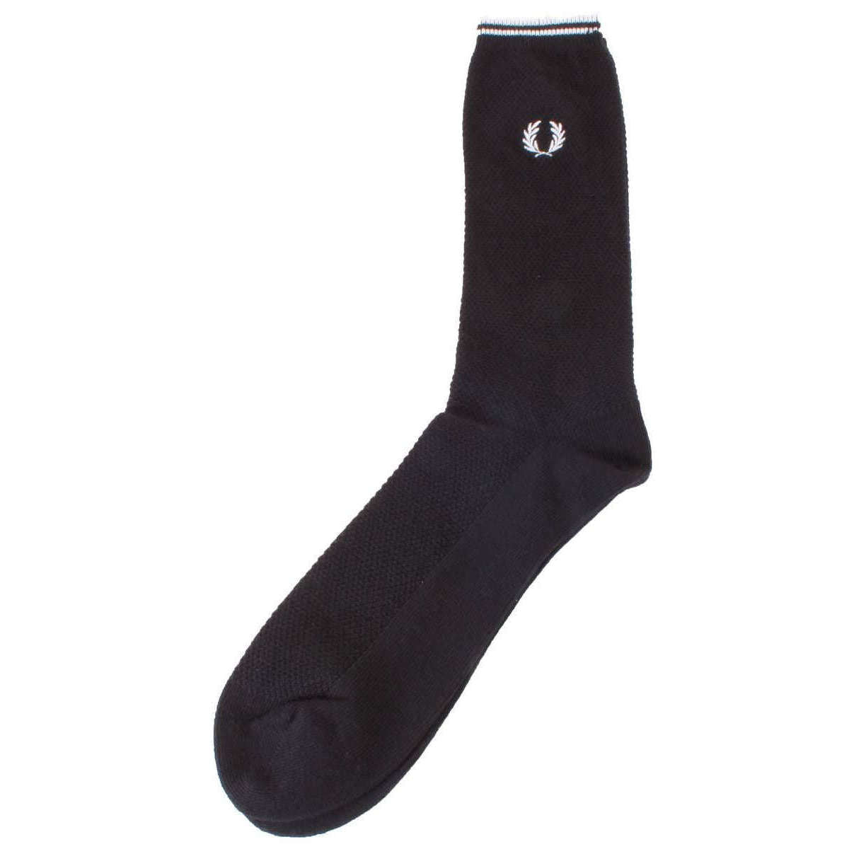 Fred Perry Tipped Socks - Black/Porcelain White