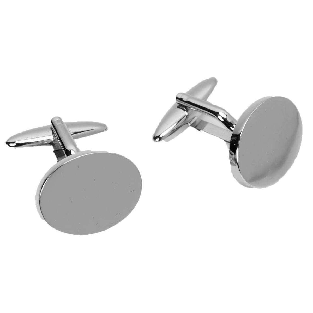 Harvey Makin Especially For You Oval Cufflinks - Silver