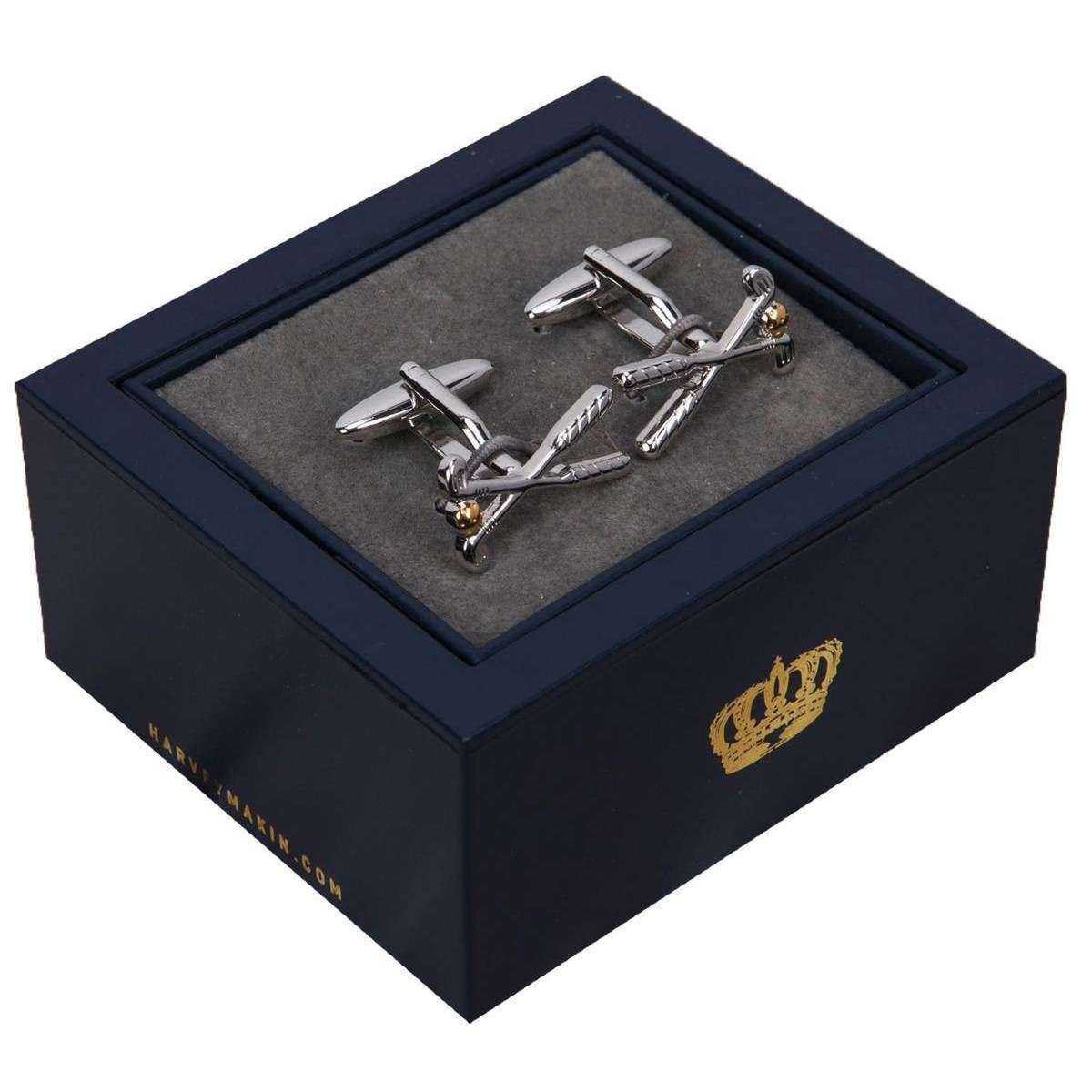 Harvey Makin Golf Club Cufflinks - Silver