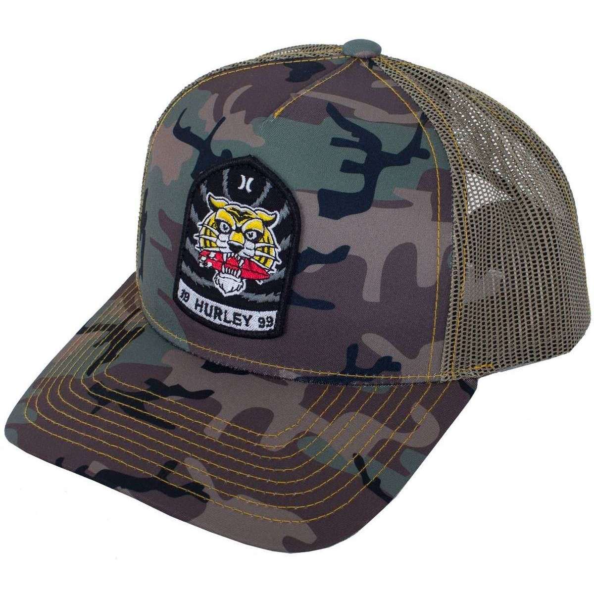 Hurley Wild Things Trucker Cap - Camo Green