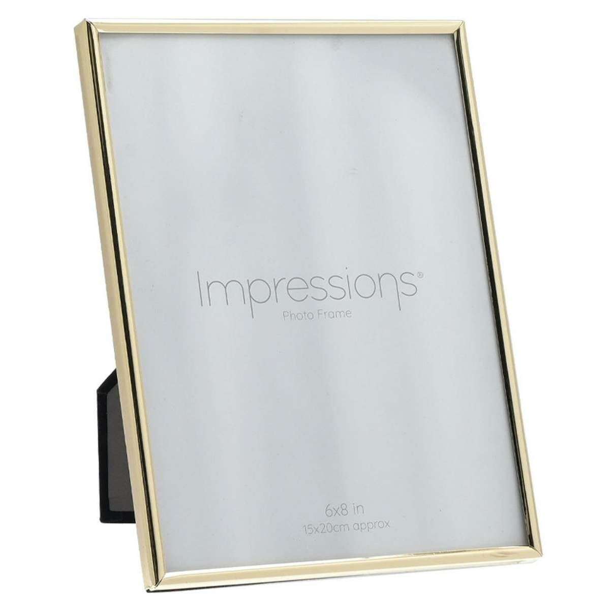 Juliana Brass Finished Thin Edge Photo Frame 6 x 8 - Brass