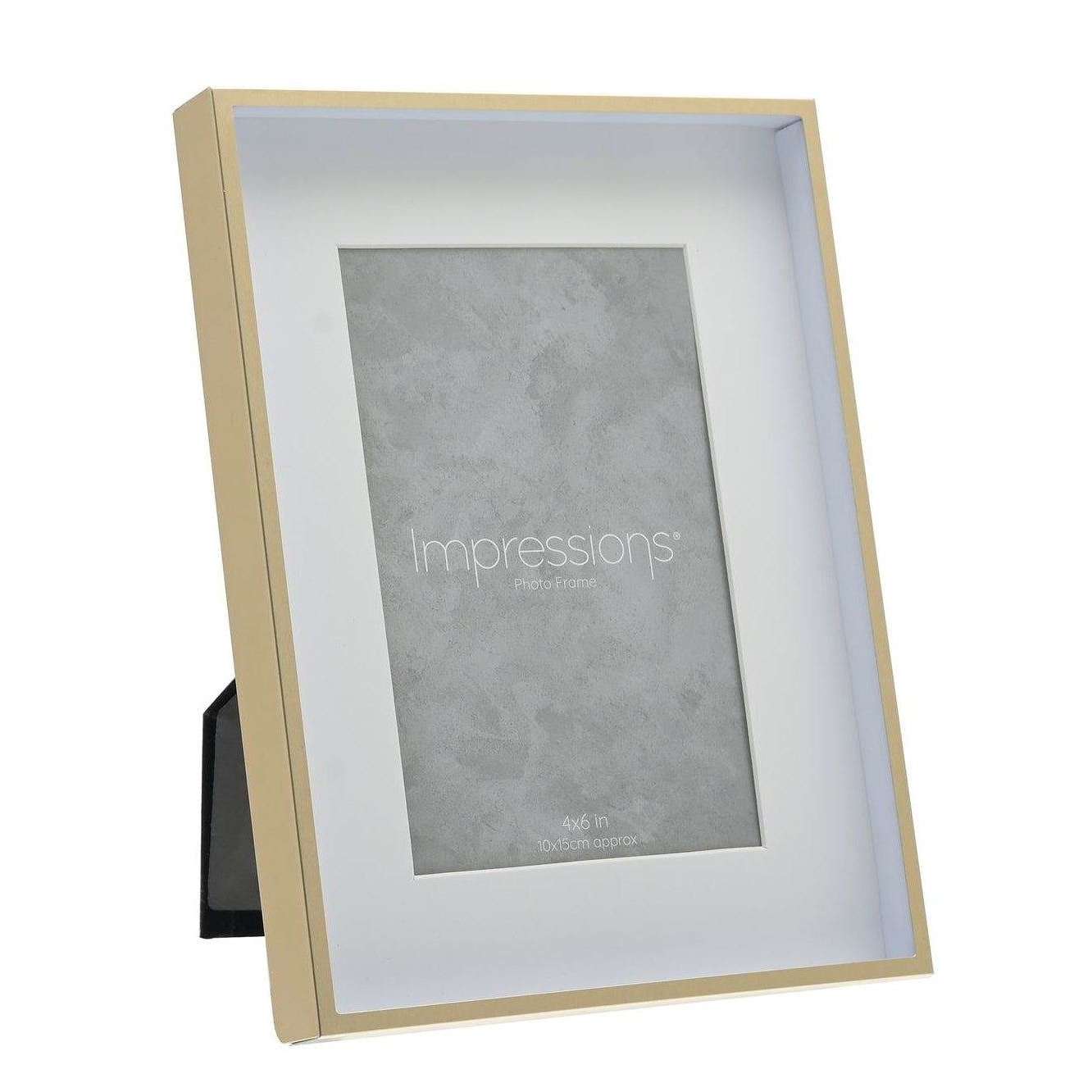 Juliana Impressions Gold Shadow Frame 4 x 6 - Gold/White