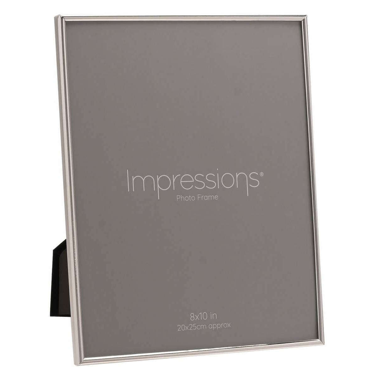 Juliana Silver Plated Oblong Thin Photo Frame 8 x 10 - Silver