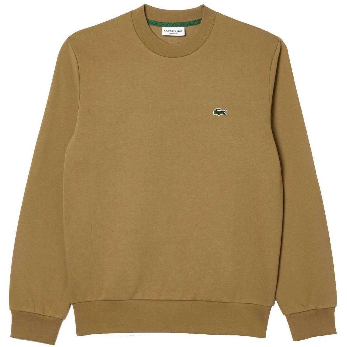 Lacoste Organic Brushed Cotton Sweatshirt - Cookie Beige