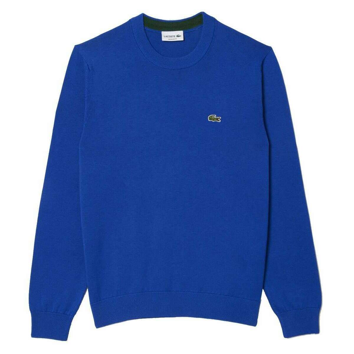 Lacoste Organic Cotton Crew Neck Sweatshirt - Cobolt Blue