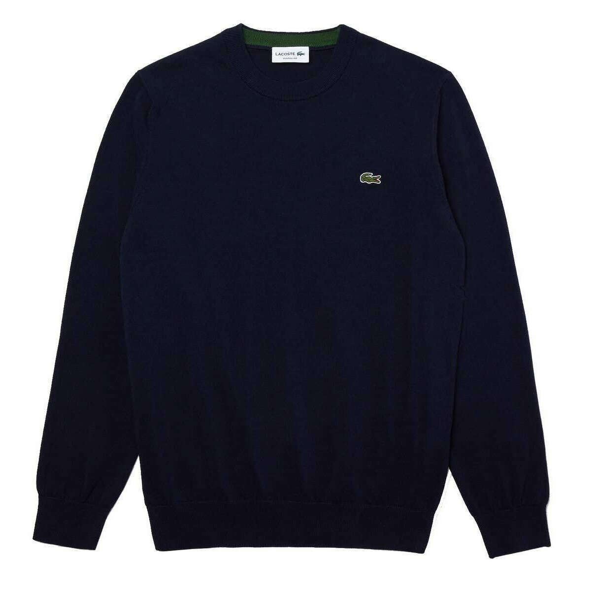 Lacoste Organic Cotton Crew Neck Sweatshirt - Navy