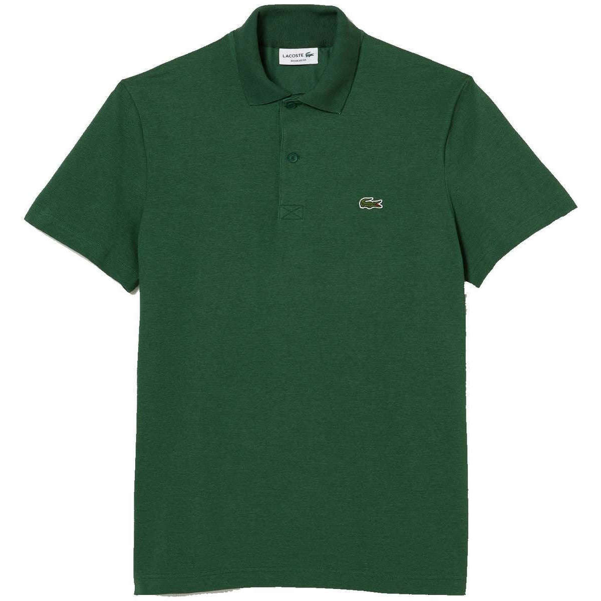 Lacoste Regular Fit Stretch Organic Cotton Polo Shirt - Green